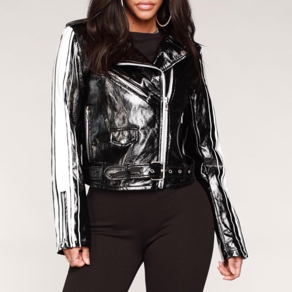 Vinyl Moto Jacket
